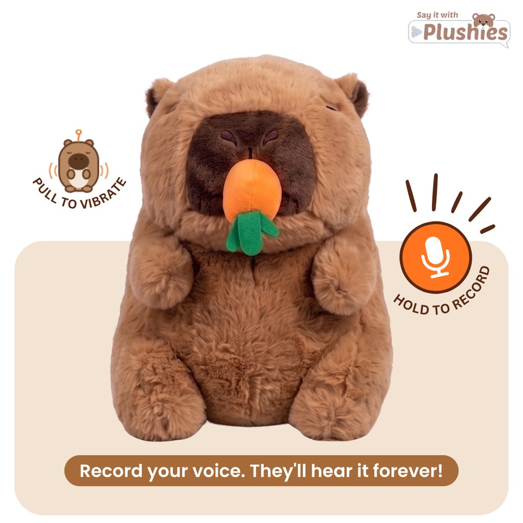 Carrie — Voice Recording Capybara Plushie