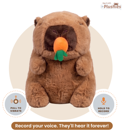 Carrie — Voice Recording Capybara Plushie